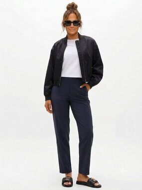 Athleta Brooklyn Mid Rise Ankle Pant Navy Blue Size 2
